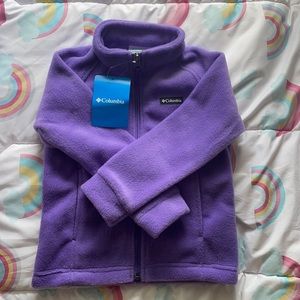Columbia 4T zip up purple fleece